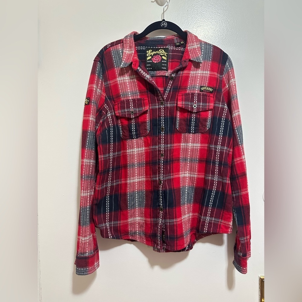 Superdry check shirt✨